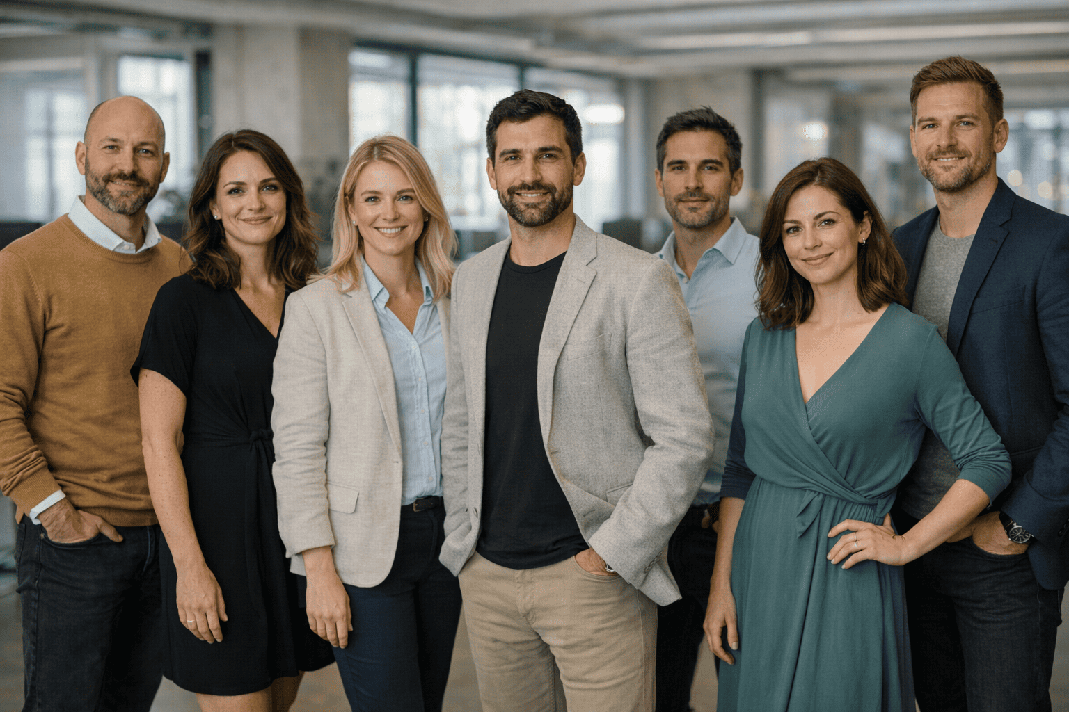 Team working on AI trading platform — Firme Operantán